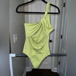 Boutique Asymmetrical Cut Out Bodysuit